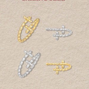 Wind-started Lilac Cross Flower Open Ring