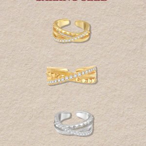 Intertwined Light Step Open Ring